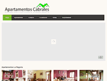 Tablet Screenshot of apartamentoscabrales.com